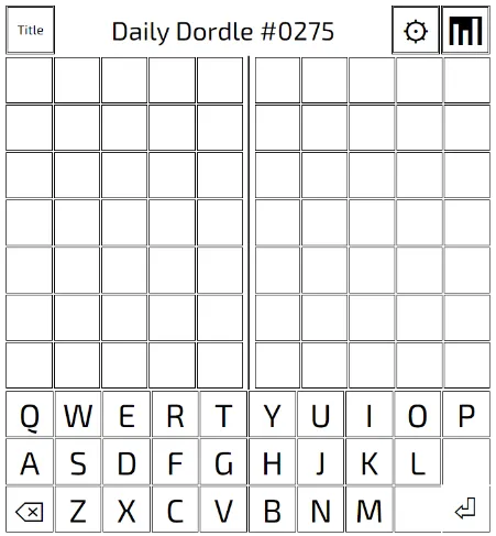Play Dordle game on website