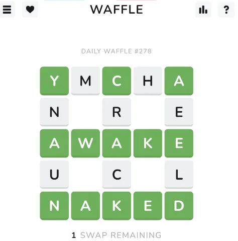Play Waffle game on website